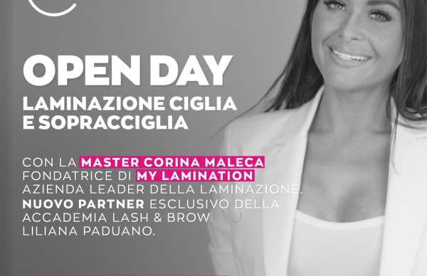 Open Day 'My Lamination' nuovo partner dell' Accademia Lash & Brow Liliana Paduano